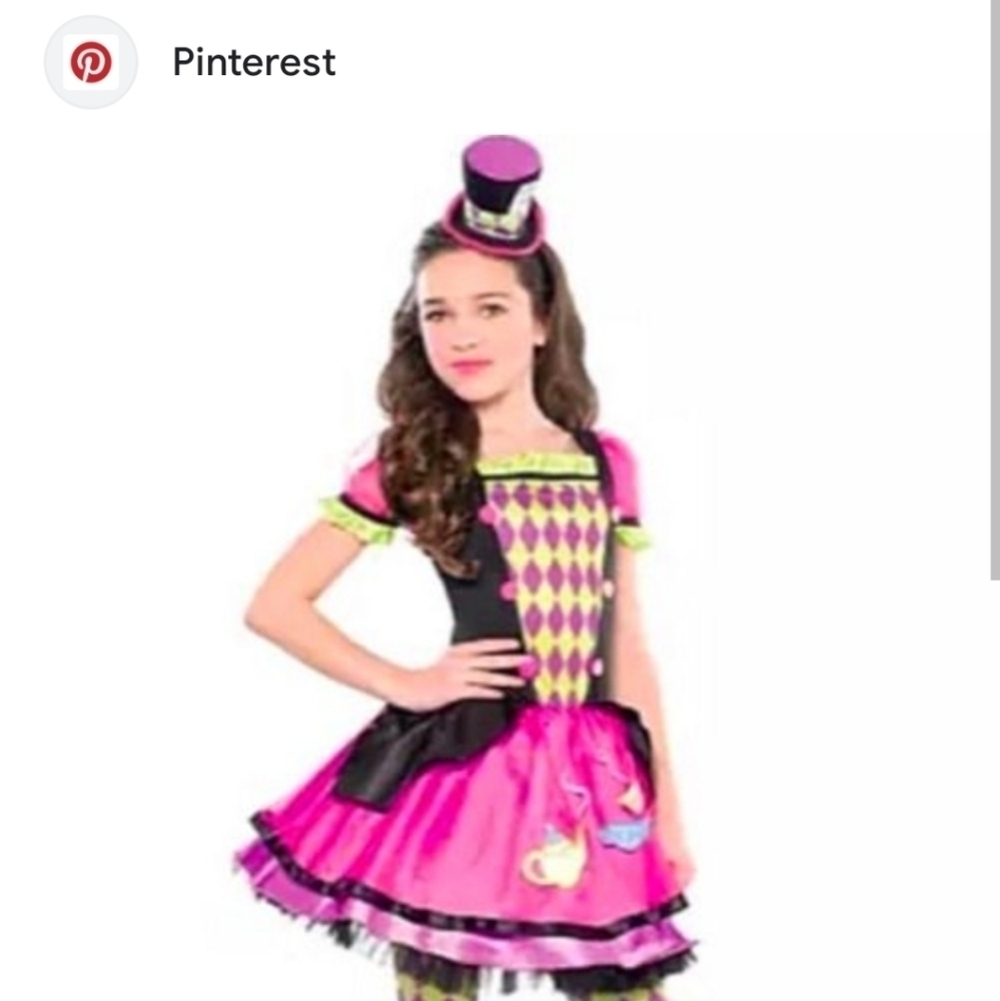 Disney Alice in Wonderland Mad Hatter dress. Youth size 12/14